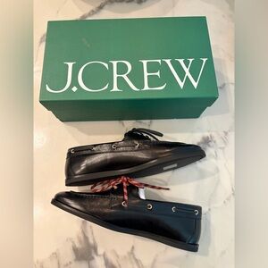 J CREW - leather classic boat shoe - new in box